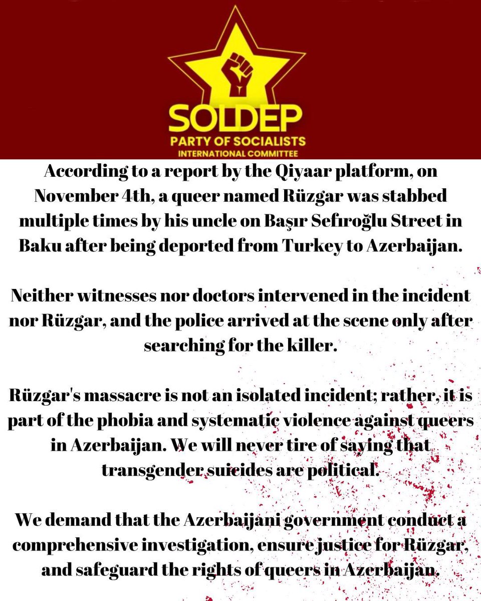 SoldepInt's tweet photo. LGBTQ+ MURDERS ARE POLITICAL! https://t.co/ogKCD2tZDY