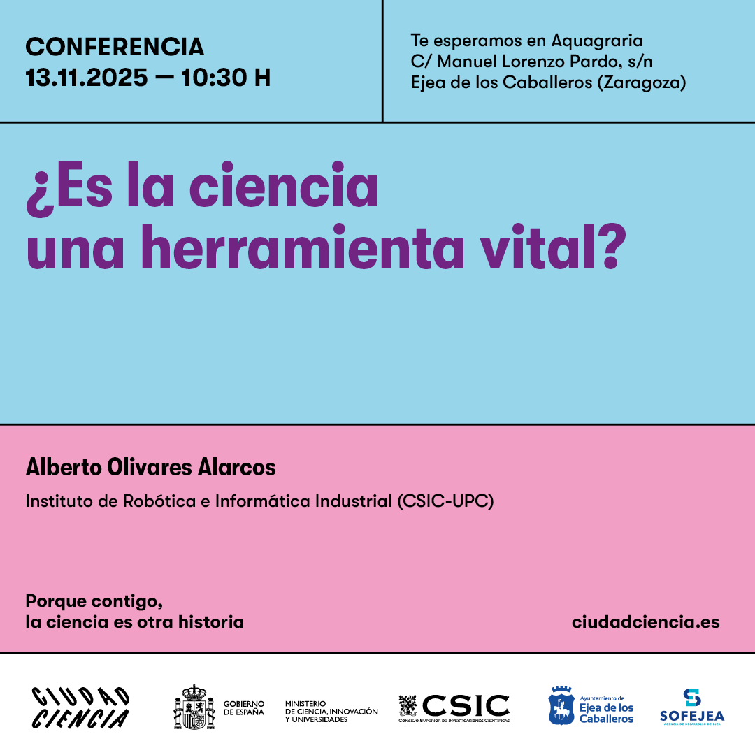IRI_robotics's tweet image. 🤔 ¿Cómo interfiere la ciencia en la vida? Alberto Olivares (@thedocquixote) tratará de responder estas y otras preguntas 

📍Te esperamos en Aquagraria! Ejea de los Caballeros, Zaragoza

🗓️13/11, 10:30h

🔗 ciudadciencia.es/agenda/es-la-c…

#lacienciaesvital #educacsic #CiudadCienciaCSIC