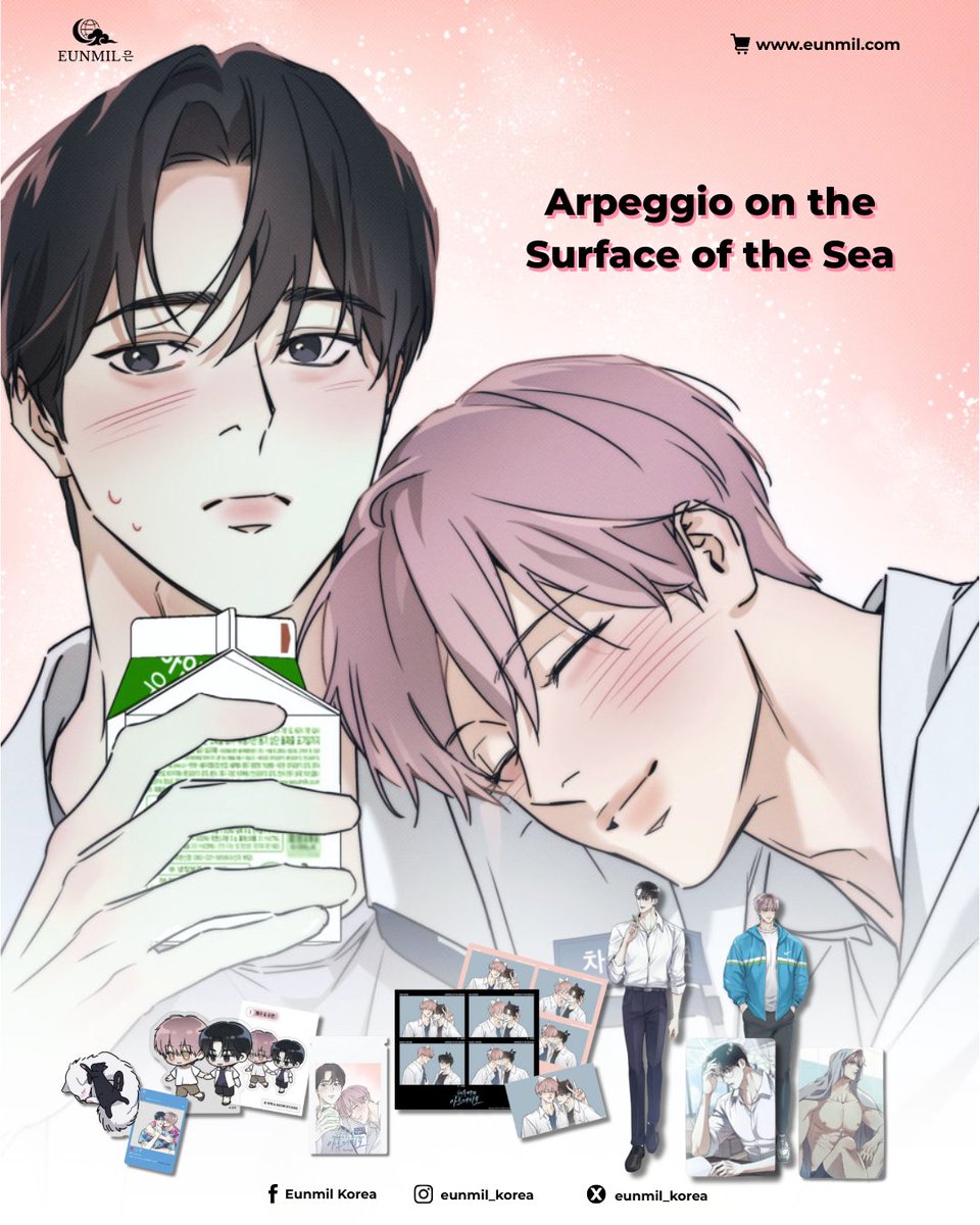 eunmil_korea's tweet photo. 🌊 Arpeggio on the Surface of the Sea is here! 🎶✨
📖 Available now at Eunmil!
https://t.co/LRaYOKOWMa
💬Join our Discord server for updates!
https://t.co/8SvAmHb9SI
#arpeggioonthesurfaceofthesea #manhwa #Eunmil #webtoonmerch #ManhwaCollectors #manhwabl #manhwaboyslove https://t.co/3m4TGT1oBX