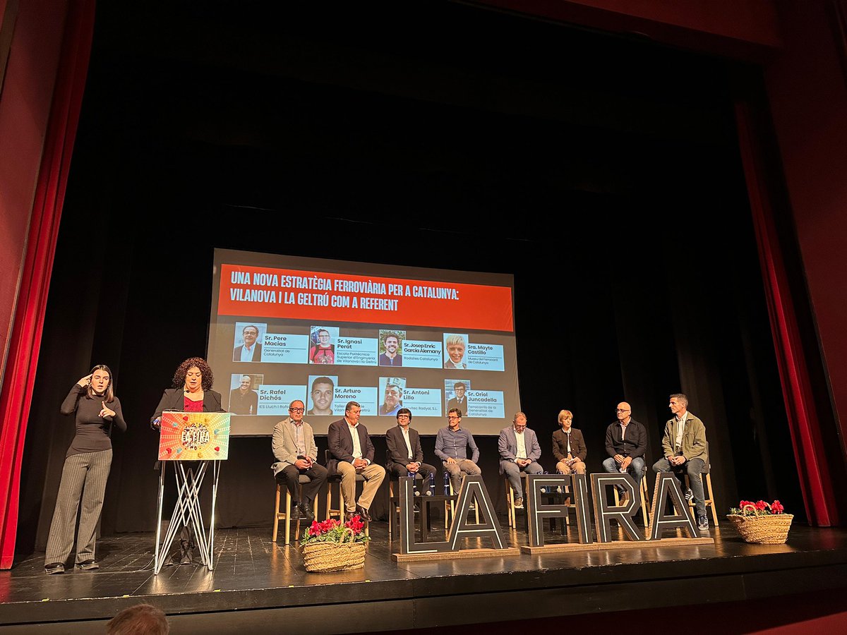 <a href="/ajuntamentvng/">Vilanova i la Geltrú</a> <a href="/gencat/">Generalitat de Catalunya</a> Taula rodona
Construint el futur del ferrocarril: visions i reptes compartits

“Es necessiten maquinistes i sobretot introduinr a les dones. La formació és clau. Vilanova s’identifica formativament amb el ferrocarril”

#firadenovembre25