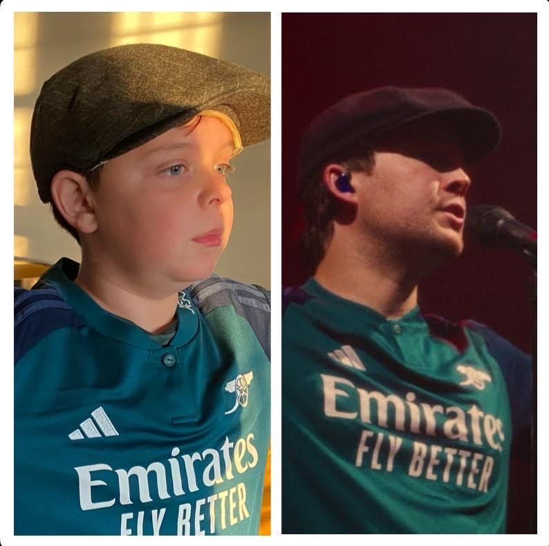John9Murphy's tweet photo. Dress as your musical hero day at school today for the little man #northlondonforever #arsenal #COYG #theangel @LouisDunford https://t.co/8LQdwFntIO