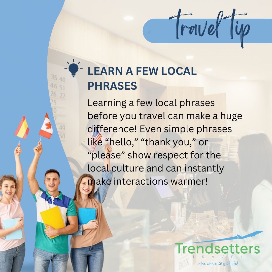 Travel Tip💡 
Stay tuned for more helpful travel tips. Happy Friday, friends! ✈️ #traveltips #trendsetterstravel #trending #southafrica #schooltour