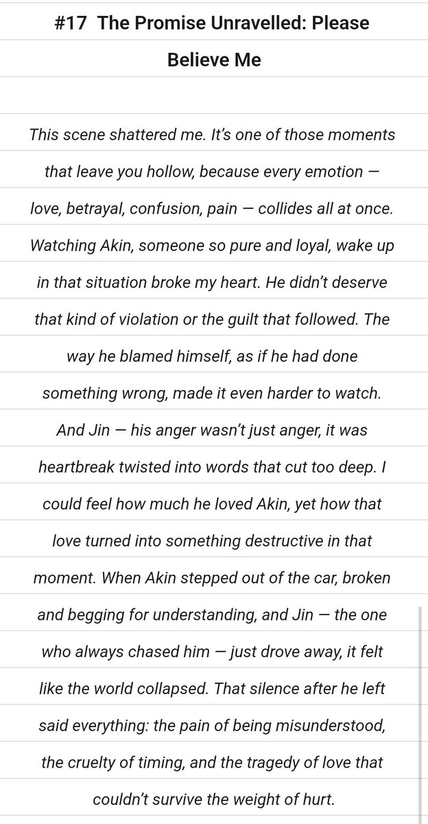 jaspp27117's tweet photo. #1️⃣7️⃣ - "The Promise Unravelled: Please Believe Me"
Ep 6- The Johnny (32:30)
Woah! the unspoken heaviness of this scene! And one of the most discussed TF scene 💔
Next Up, #16 👇🏻
#TopFormTheSeries
#Auralis
#Smartboom
#TopFormCountdown https://t.co/xPlc21GCBX