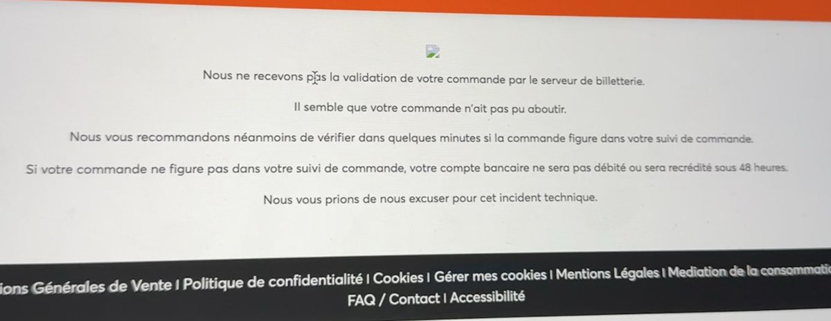 ssamanthagld's tweet image. Ticket master c&apos;est une blague ?? Je choisis mes places, je payes, je valide avec l&apos;appli bancaire, tout est validé, et la on me dit que finalement ca fonctionne pas ?????
Toujours la même chose avec votre site la 😒😒😒 @TicketmasterFR 

#ticketmaster #jul #velodrome