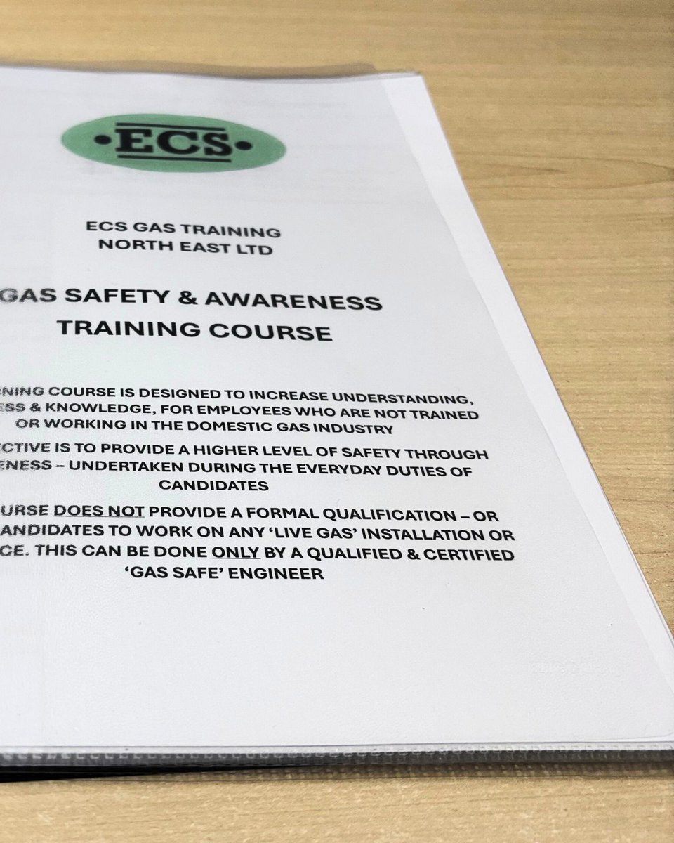 Last week we had 7 members of the team attend ECS Gas Training North East Ltd in Durham where they delivered  Gas Safety and Awareness training sessions to ensure our trades are working safe in around live services.