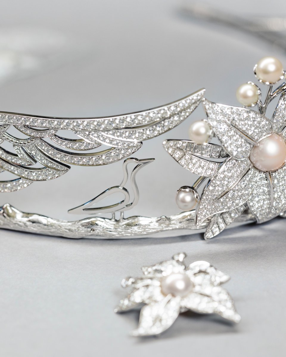 LVMH's tweet image. Maison @Chaumet, in partnership with Qatar Museums and M7, announces Aisha Alattiya’s “Houbara Haven: A Chaumet Tiara” as the winning creation of the exclusive tiara project commissioned by Alfardan Jewellery and Qatar Museums, that will be exhibited at M7 from 27 October to 12…