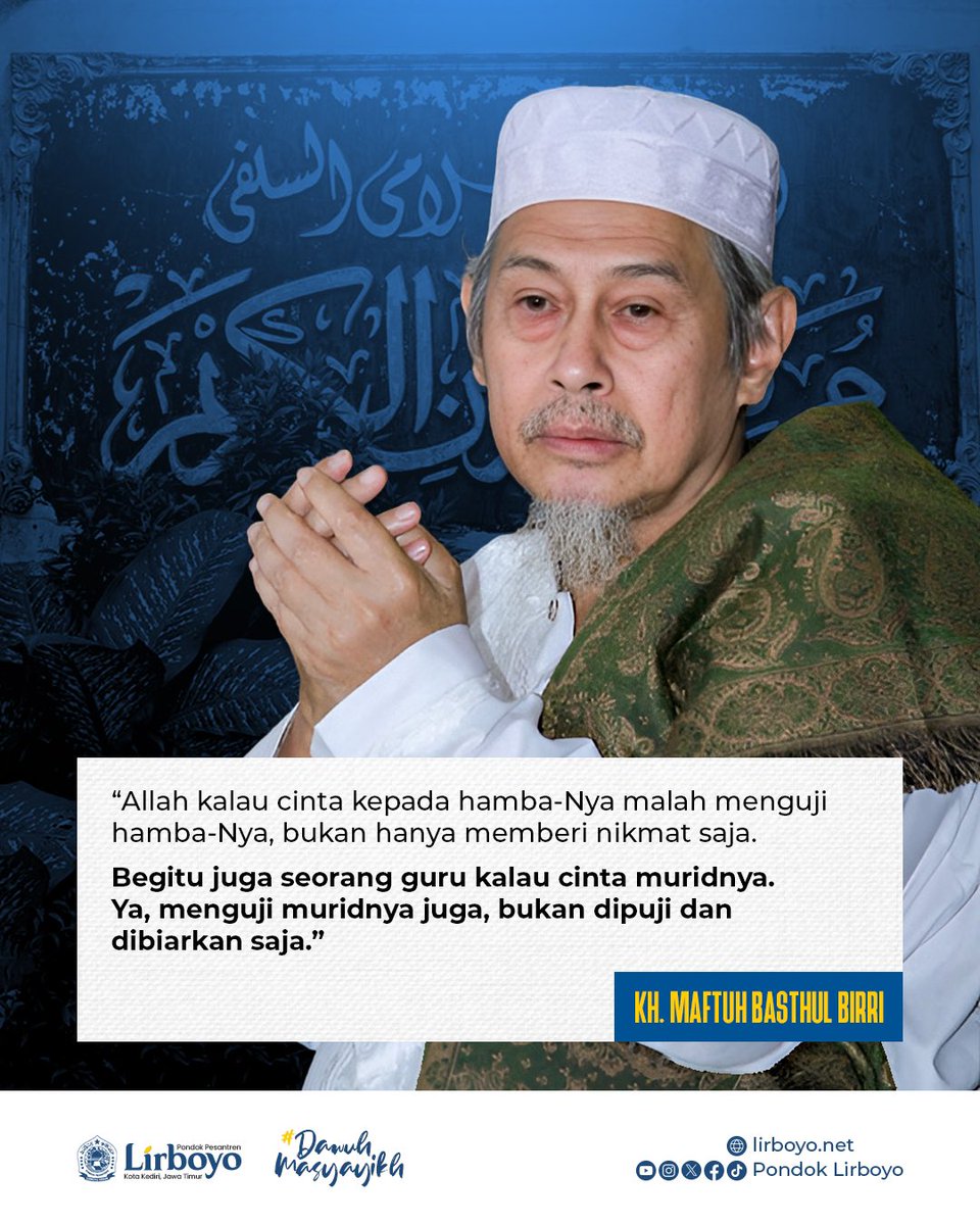pondok_lirboyo's tweet image. Perumpamaan cintanya seorang guru terhadap muridnya.

#PondokLirboyo #SantriLirboyo #Santri #Lirboyo #Dawuh #DawuhMasyayikh #DawuhMasyayikhLirboyo #NikmatAllah #UjianHidup #jagapesantren #pesantrenbersatu