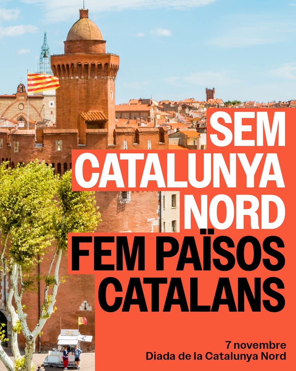 Bona Diada de la #CatalunyaNord a tothom. 
Sem catalans!! ✊🏻✊🏻💪🏻💪🏻

#EsborremElTractatDelsPirineus 
#7deNovembre