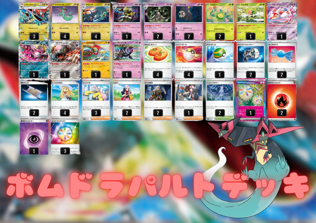 【ポケカ】No.543 ドラパルトex No.514 デデンネex デッキセット デデンネex RR の価格推移チャート