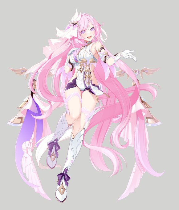 エリシアひと段落!
髪のインナー部分の塗りにまだちょっと悩んでるから調整するかもだけど可愛く描けたと思う!
 #崩壊3rd 