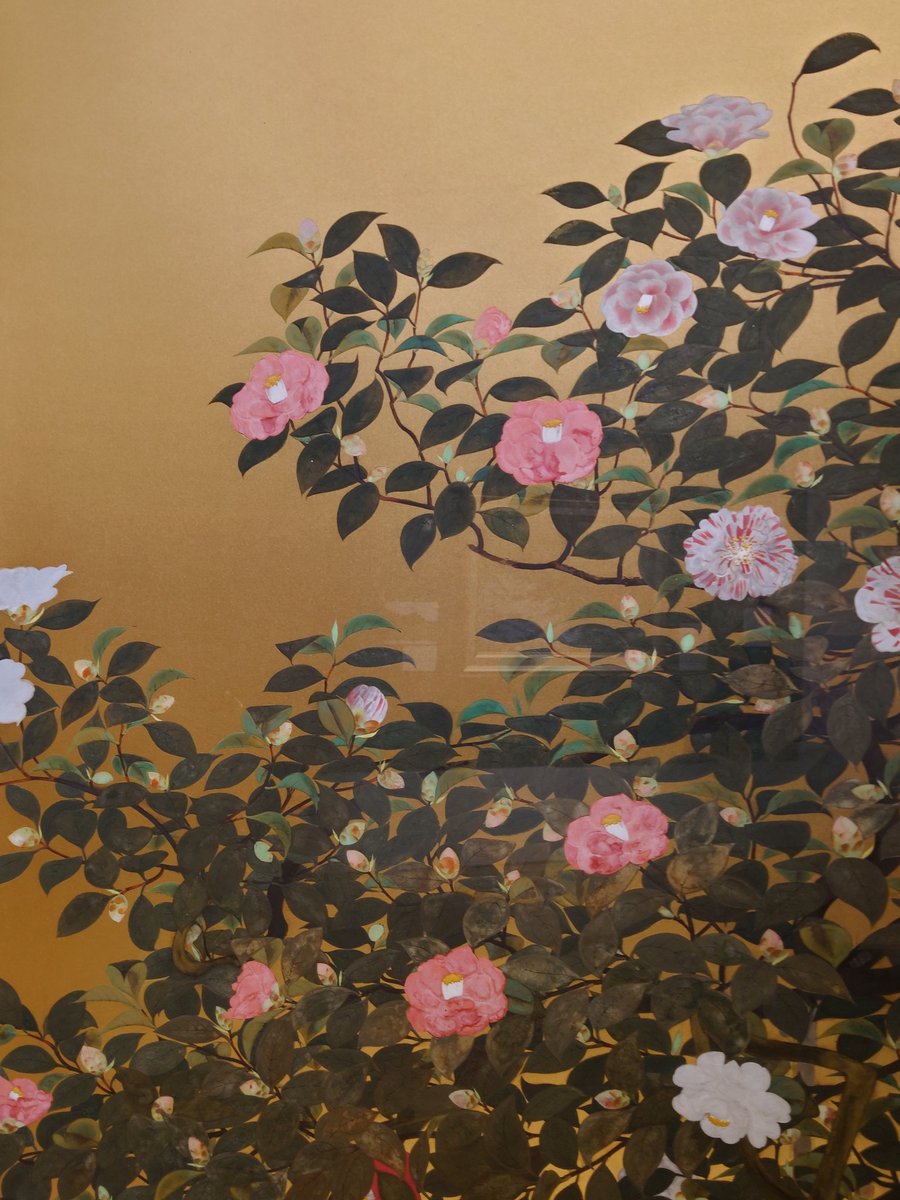 ayaneshika46's tweet image. 山種美術館『日本画聖地巡礼2025』展。画題となった地を“聖地”とし、現地の写真や作品成立の背景、画家の言葉などを併せて展示する展覧会。写真と並べて見ることで、それぞれの画家の個性がより鮮明に感じられます。
※画像は速水御舟《名樹散椿》の一部
#山種美術館 
#日本画聖地巡礼2025展