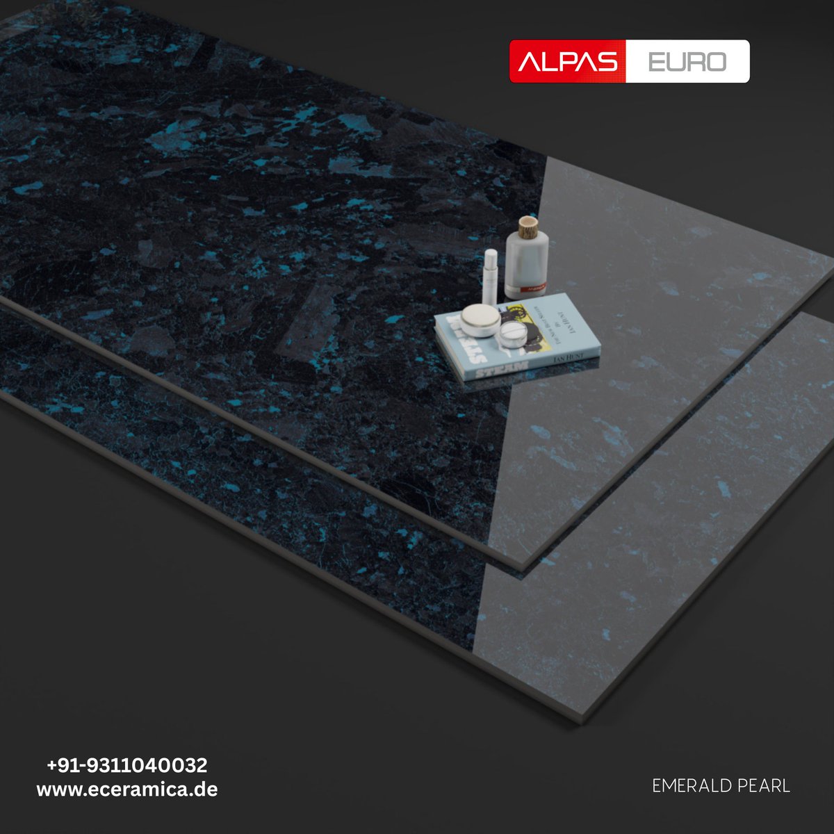 alpaseuro's tweet photo. Presenting Emerald Pearl,Cardia Black,Cosmic Dark,Davis Aqua a masterpiece of luxury and durability from Alpas Euro.
Crafted for premium interiors this design blends deep blue hues with a sleek polished finish to elevate modern architecture.
#AlpasEuro #Tile #HighGloss #TileTrend https://t.co/s2QMjIhSVw