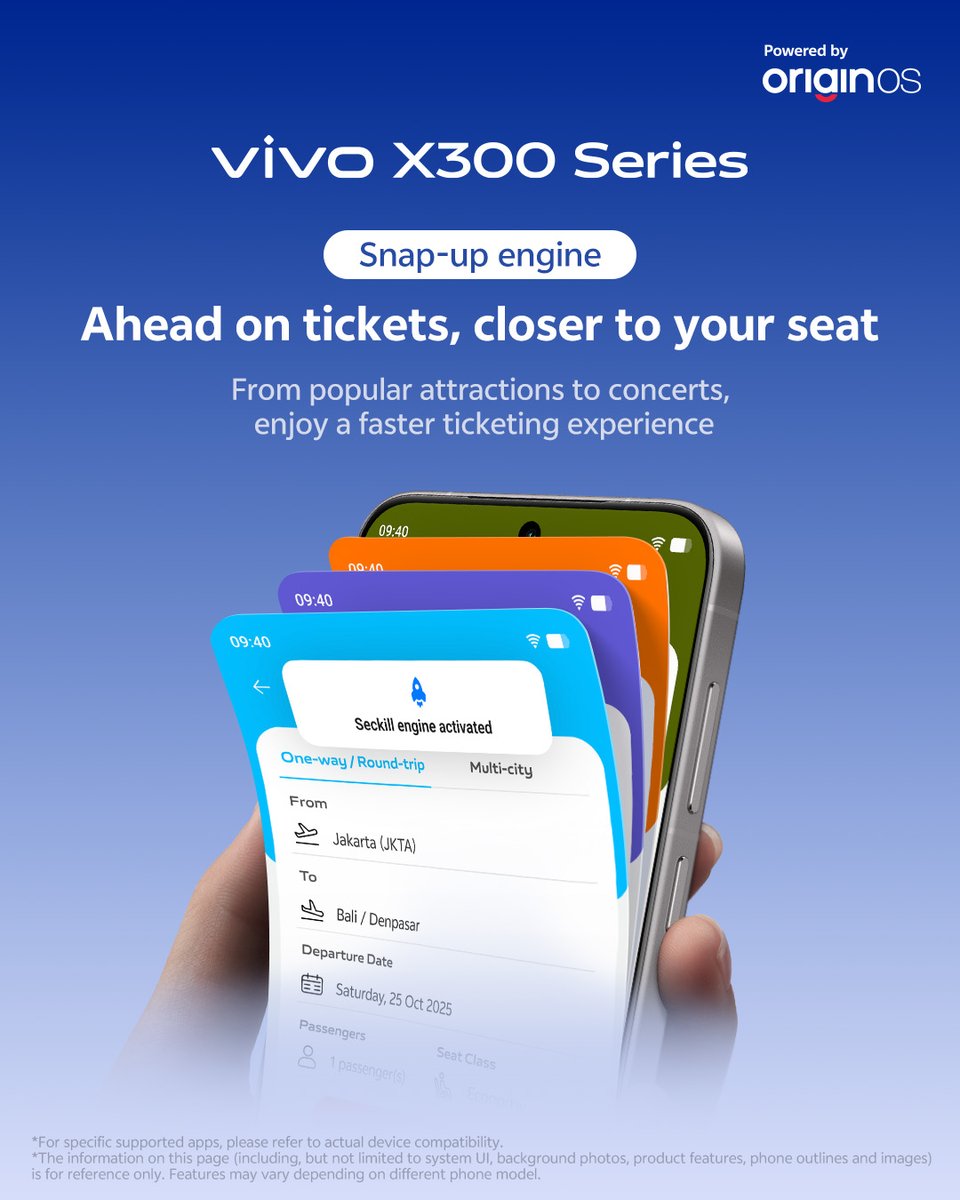 OriginOS_Global's tweet image. Stay fast for 5 years and be first in line. OriginOS 6 delivers SGS-certified smoothness and Snap-up Engine. See it first on vivo X300 Series.