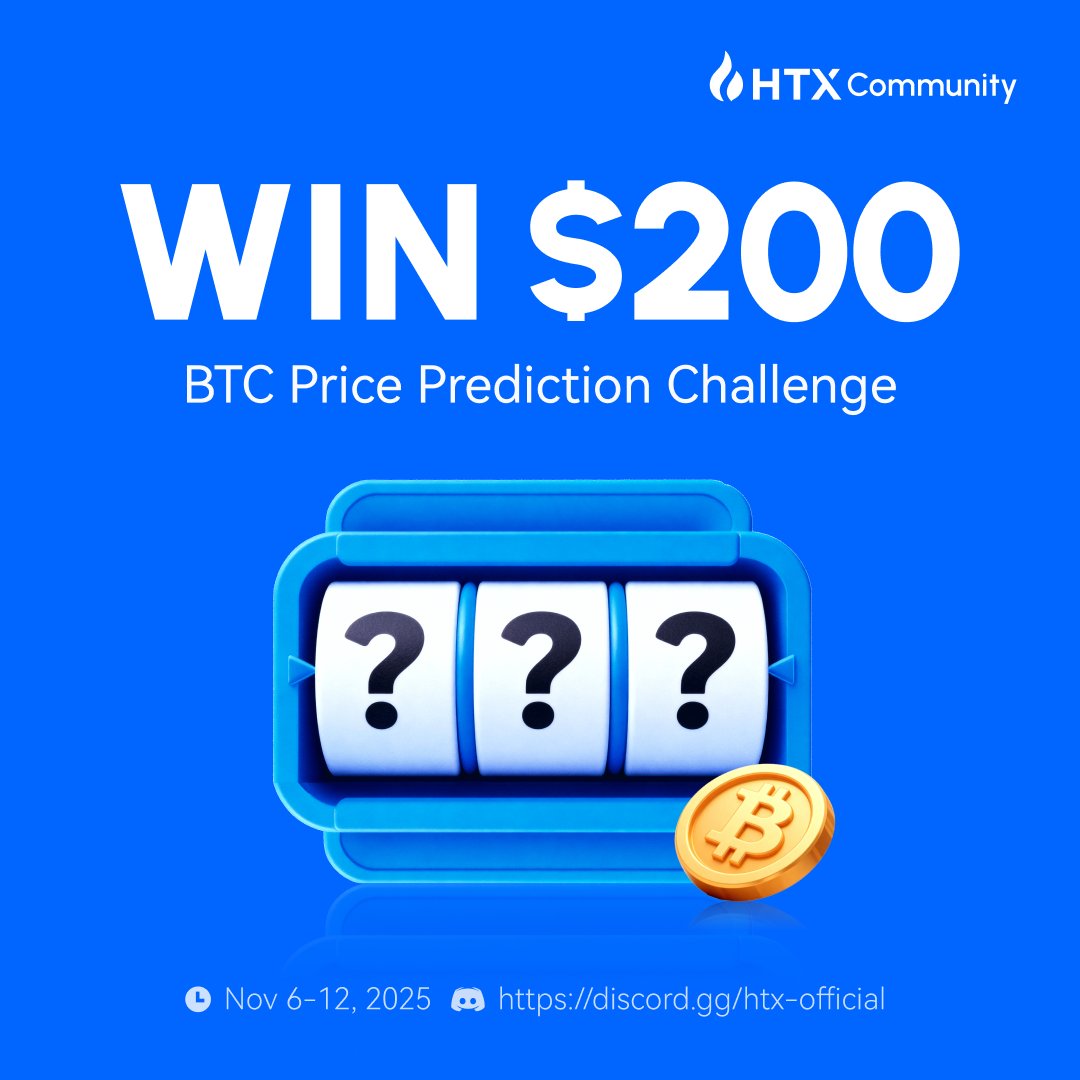 Think you can predict where #Bitcoin’s price will land?
Predict it, win it, and own it! 💪

✅Follow <a href="/HTXCommunity/">HTX Community</a> <a href="/HTX_Global/">HTX</a>
🔁RT + Tag 2
🎮Join #HTX Official Discord: discord.gg/htx-official
❓Predict the highest price on Nov 13 with #BTC_Price

Join now: