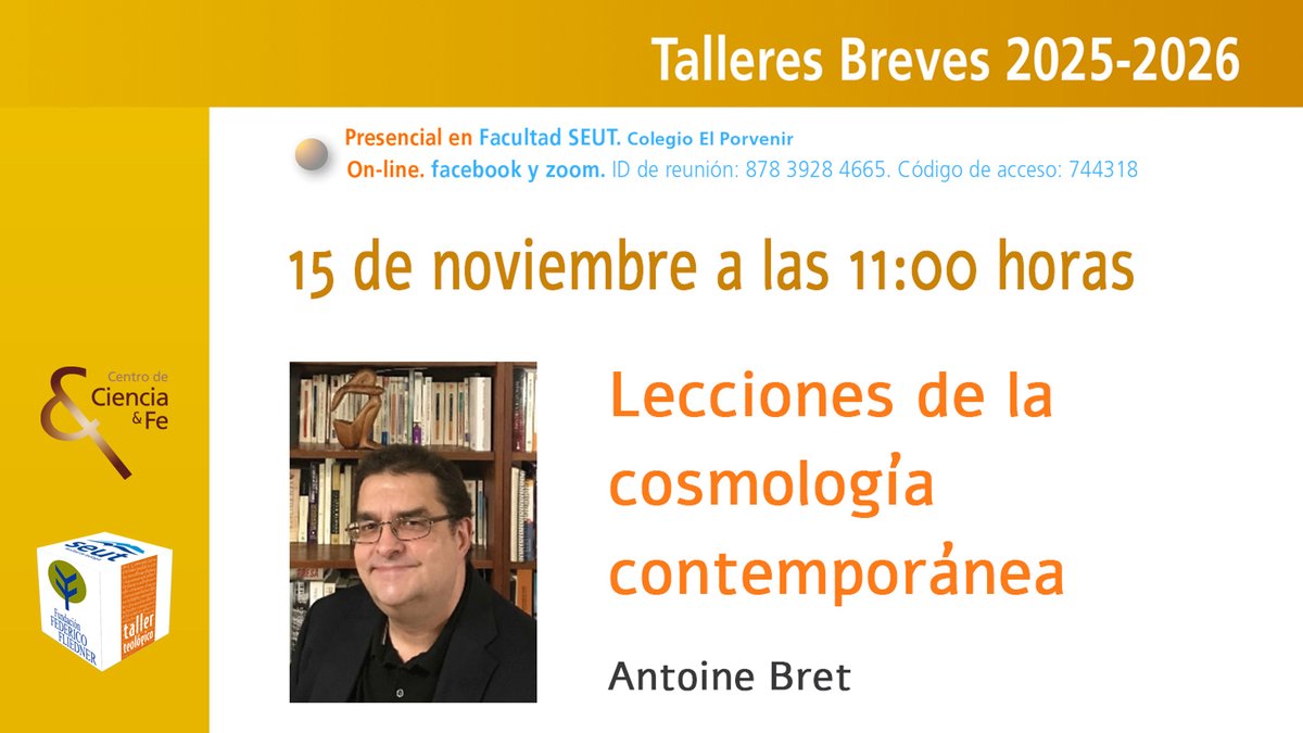 🔬✨ Taller en Madrid: La Física del siglo XX con Antoine Bret

📍 Colegio El Porvenir | También en directo por Facebook
Einstein, el Big Bang, los agujeros negros… y sus vínculos con la espiritualidad.  Una mirada apasionante al siglo que cambió nuestra visión del universo.