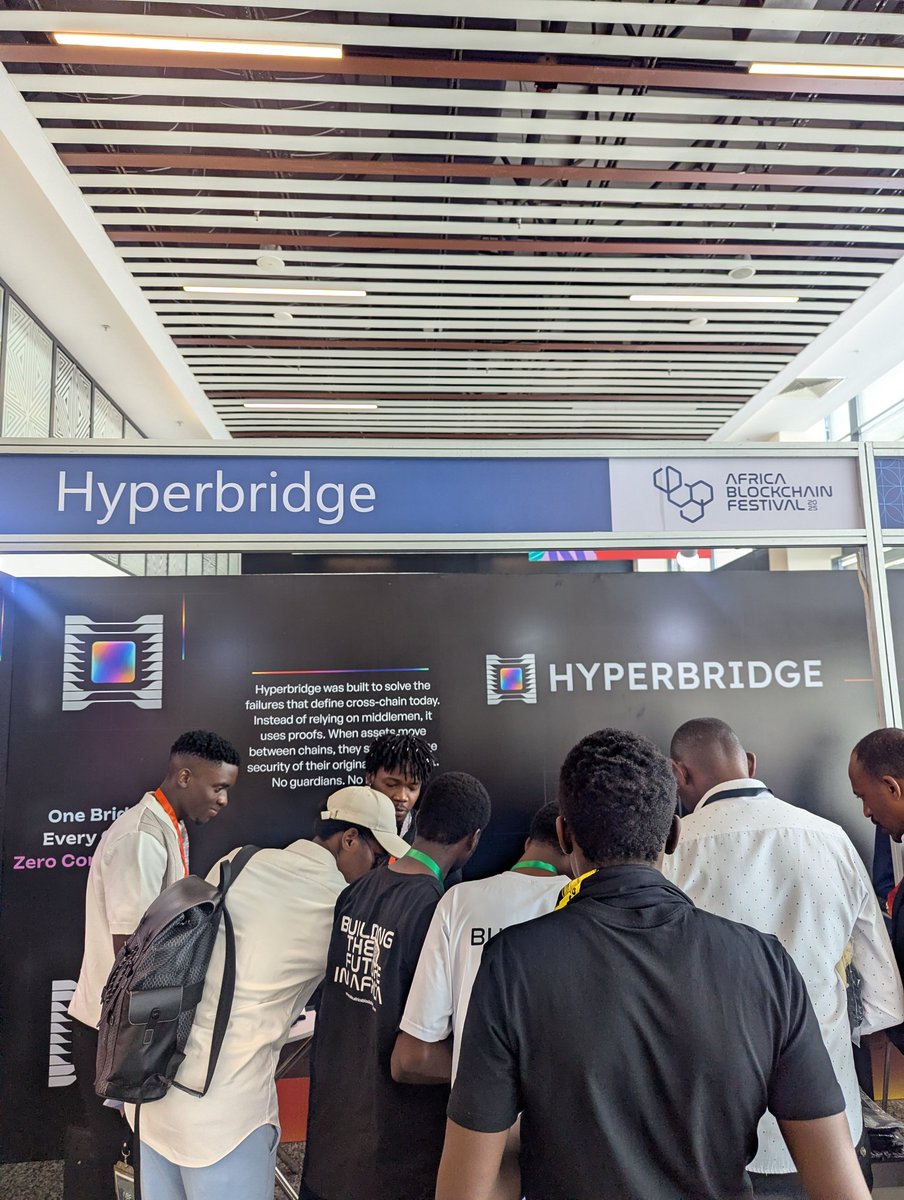 africablockfest's tweet image. #HyperBridge is redefining how Blockchain connects people, platforms, and opportunities at #ABF2025

Stop by their booth and see the future unfold!