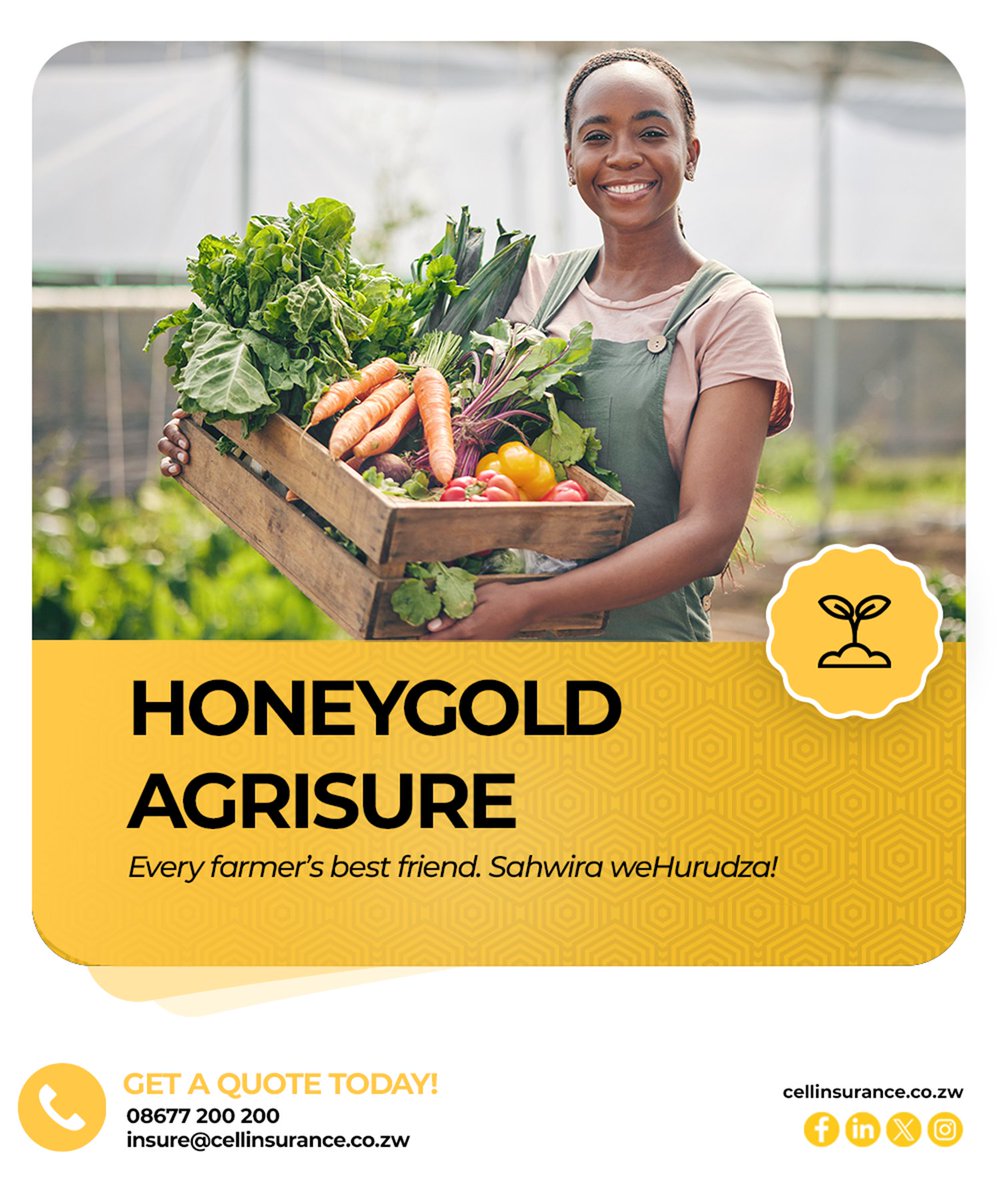 CellInsurance1's tweet image. Every seed planted is a promise and promises deserve protection.
HoneyGold AgriSure safeguards your agricultural future from loss, damage, or uncertainty.
Smart cover for a stronger tomorrow.
#CellInsurance #HoneyGoldAgriSure #SecureTheHarvest