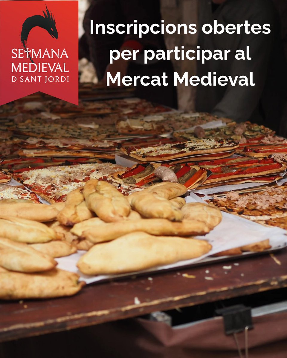 Vols participar al Mercat Medieval de la 39a Setmana Medieval?

T’informem que el període de sol·licituds ja és obert! Tens temps fins al divendres 19 de desembre a les 14:00h!