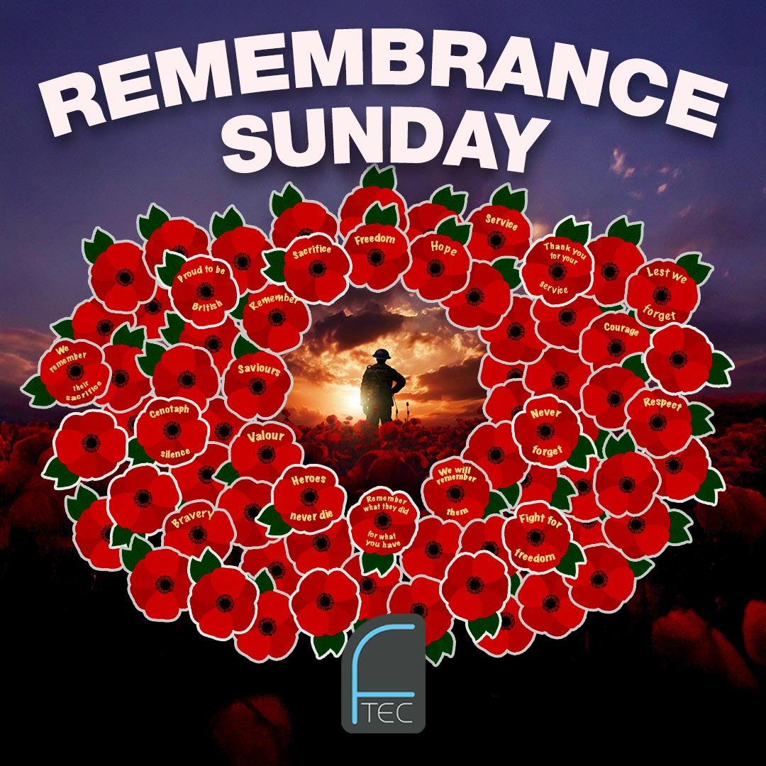 FTEC_TRAINING's tweet photo. Today we remember and honour those who gave the ultimate sacrifice.
Their courage and dedication will never be forgotten.
We will remember them.

#RemembranceSunday #LestWeForget #WeWillRememberThem #PoppyAppeal #FTEC https://t.co/duSFBqPlwC