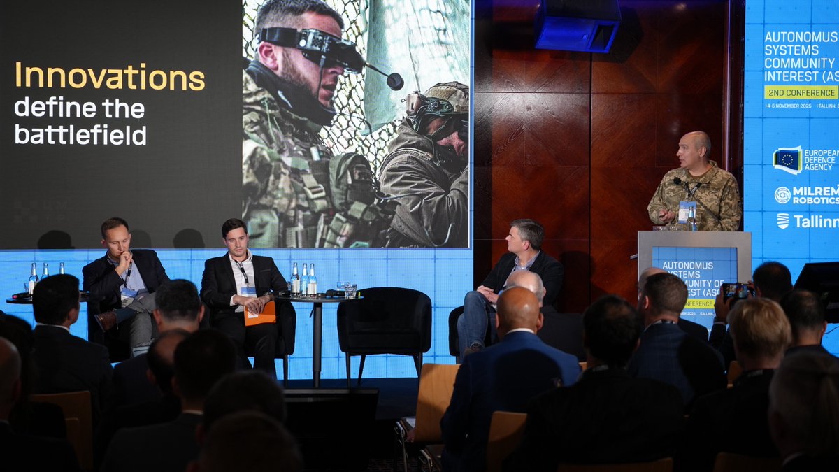 EUDefenceAgency's tweet image. We had a busy week in Tallinn🇪🇪 at the 2nd #ASCI conference &amp;amp; 3rd #UAS operational users symposium. 🛩️⚡

Autonomous swarms, #drone &amp;amp; counter-drone missions, logistics, systems integration, #jamming &amp;amp; much more was covered.

➡️Read how it went: eda.europa.eu/news-and-event…