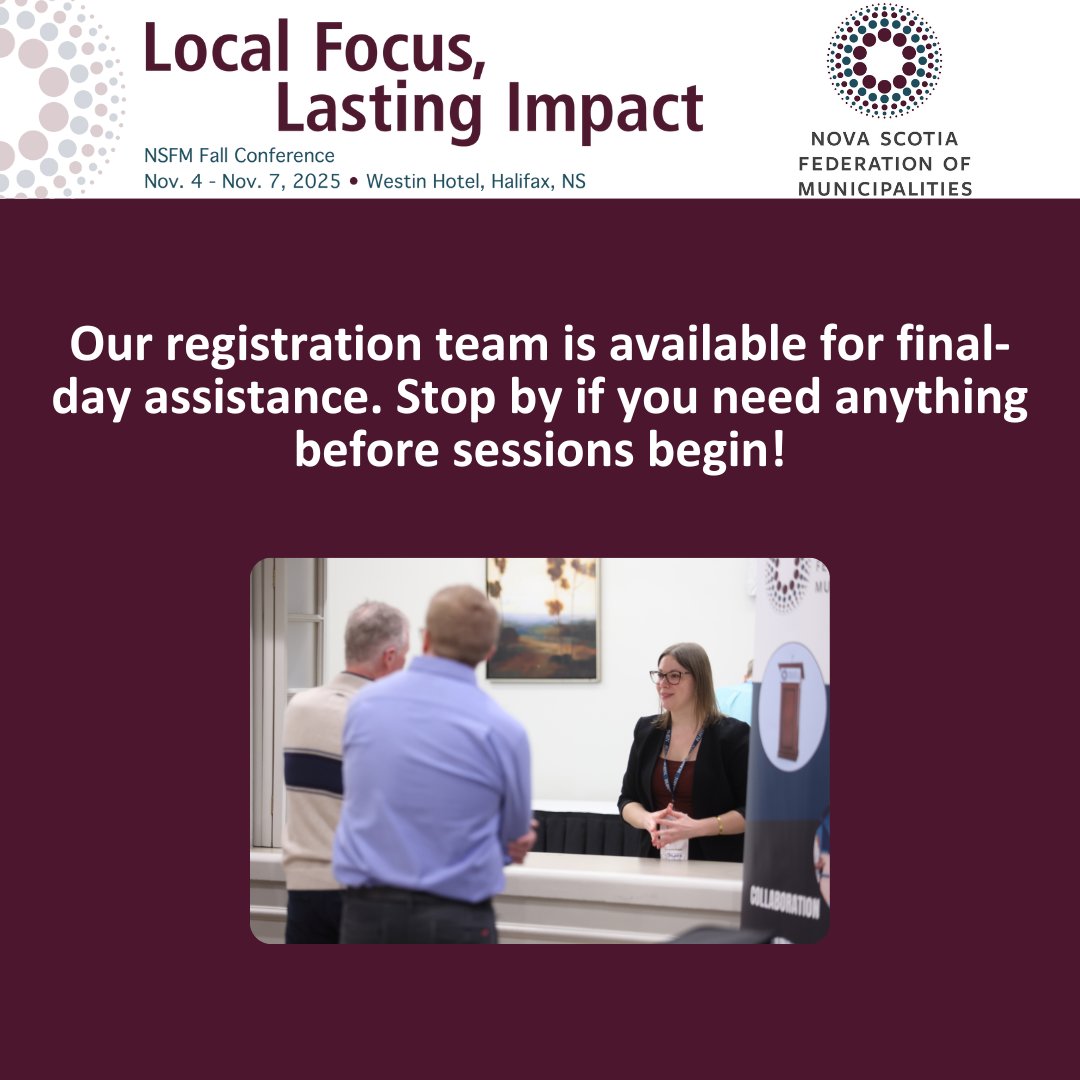 📍 7:45 AM – 10:00 AM
Our registration team is available for final-day assistance. Stop by if you need anything before sessions begin!
#NSFMConference2025