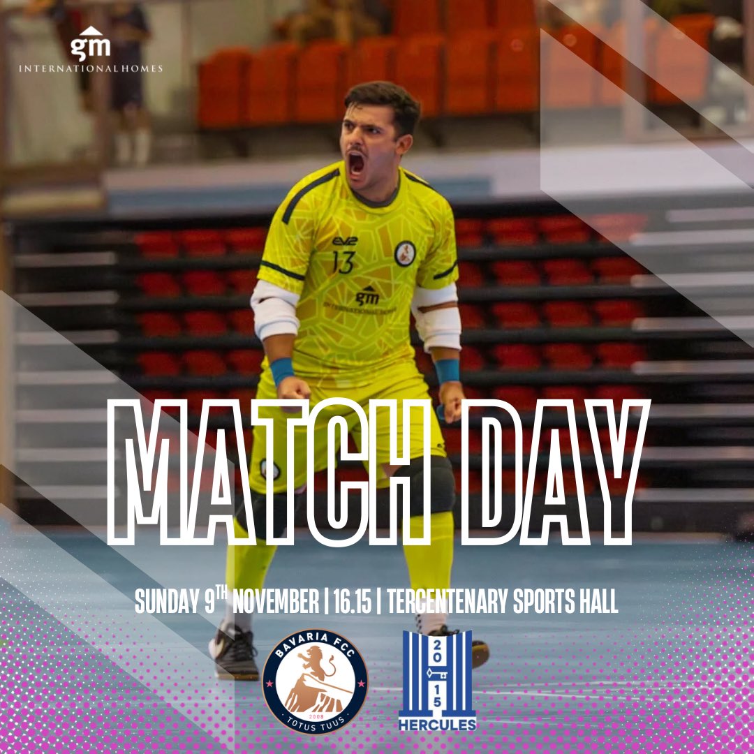 It’s another futsal weekend on the Rock. We gear up for our 4th league game of the season against Hercules FC.

Pink family, please note the change of venue to the Tercentenary Sports Hall for Sunday’s game 📍

#ThePinks | #BavariaFutsal 💕