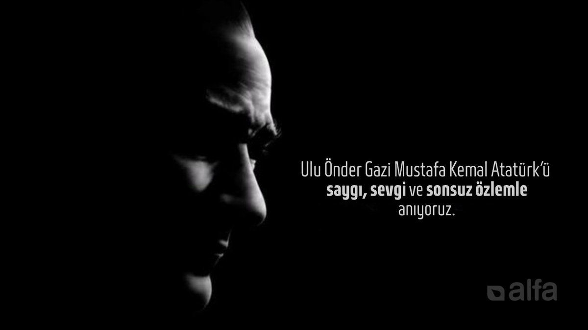 Cumhuriyetimizin kurucusu Ulu Önder Gazi Mustafa Kemal Atatürk’ü aramızdan ayrılışının 87. yılında saygı, minnet ve sonsuz özlemle anıyoruz.

#AlfaÇevre #AlfaÇevreTeknolojileri #10Kasım