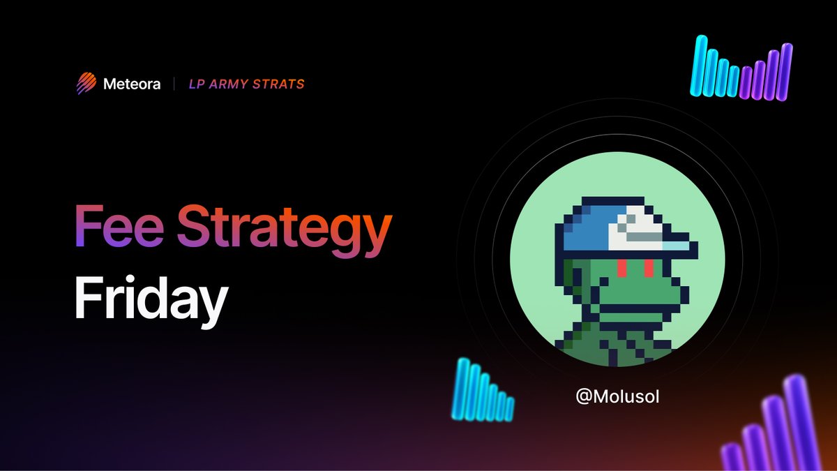 MeteoraAG's tweet photo. Episode 1 of Fee Strategy Fridays — Molu’s SAFU Bid-Ask Strategy

For those who haven’t met @molusol , he’s regarded as one of the best LPs in the game and a highly active community member.

Let’s break down one of his strategies that never lets him down. https://t.co/yE5TMeX4SO