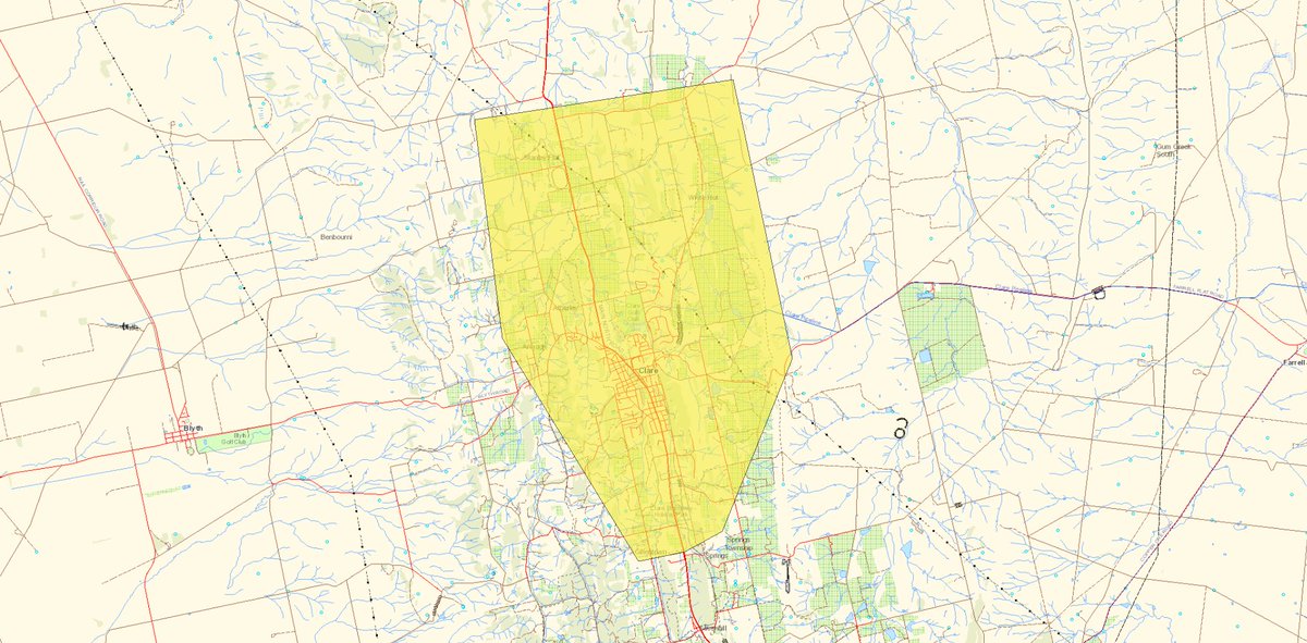 CFSAlerts's tweet photo. Advice #Smoke - Avoid Smoke - #SPRING_FARM. Smoke from the SPRING FARM is in the Gillentown, Armagh, Atherley, Stanley Flat,White Hut and Township of Clare area(s). #BAM ID=0008673 #SACFS https://t.co/1labW9assR https://t.co/PYcPXyZu3e