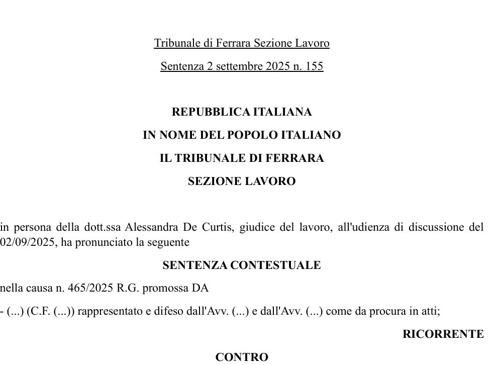 Gio_Piglialarmi's tweet photo. #Appalto e #sciopero

Trib. Ferrara 2/9/2025, n. 155: il #committente può utilizzare, in seguito alla comunicazione di disdetta di un contratto di appalto, propri dipendenti per “sostituire” i #lavoratori scioperanti dell’#appaltatore->https://t.co/INMj2N0HBi https://t.co/obyauk3vBu