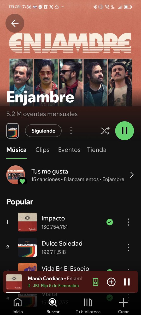 plageisoleee's tweet photo. Te amo tanto Enjambre no sé porqué dejé de escucharte por meses. https://t.co/gOD46UwQuA