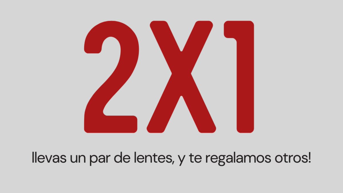 Acordate que por todo noviembre hay 2️⃣❌1️⃣
Llevas un par de lentes y te regalamos otro con la misma graduación.
Te esperamos en 📍Colonia 1457 bis casi Barrios Amorín. Justito en la parada del ómnibus 🚌
#OpticaGuzmán #QueVerNoSeaUnPrivilegio