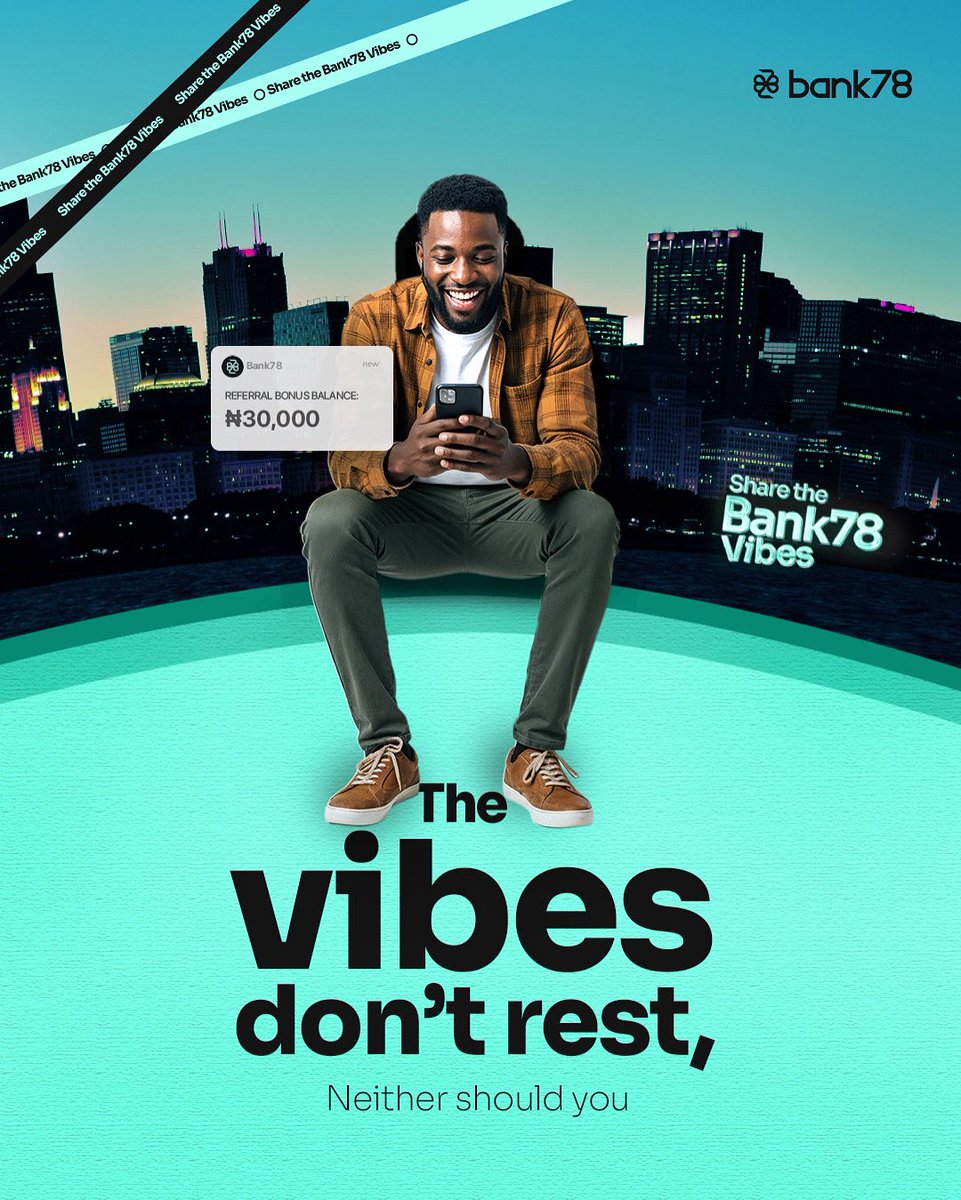 mybank78's tweet image. Every day counts. Every transaction counts. Every referral counts. The vibes don’t rest, neither should you. 🚀

#SharetheVibes now!