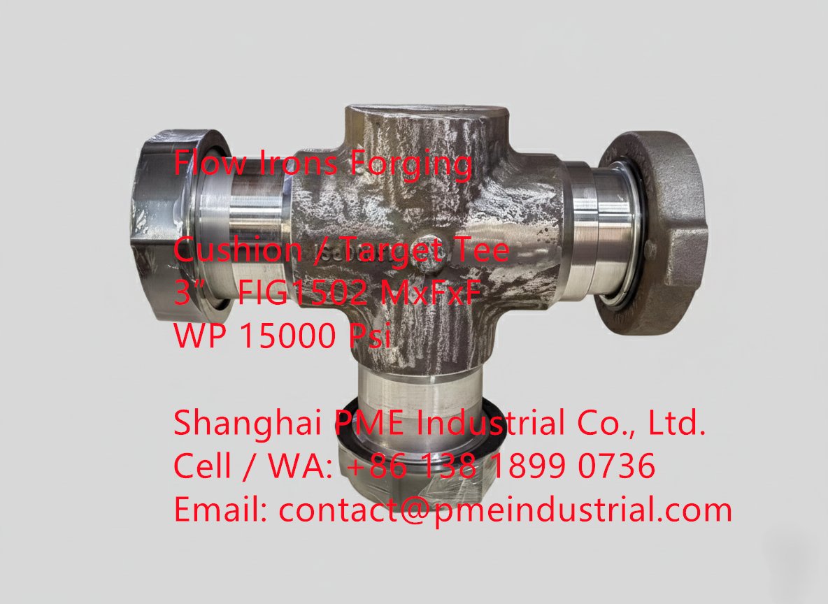 sh_pme's tweet image. Flow Irons Forging

Cushion / Target Tee
3” FIG1502 MxFxF
WP 15000 Psi
pmeindustrial.com/integral-forgi…

Shanghai PME Industrial Co., Ltd.
Cell / WA: +86 138 1899 0736
Email: contact@pmeindustrial.com

#RawForgings #HighPressureFlowline #ManifoldComponents #HeatTreatment #lowlineBlanks