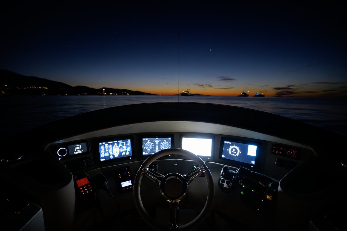 When the stars come out, so does Armani. ✨

Her helm glowing softly against the night... proof that good design doesn’t clock off after dark.

#FalconTenders #Tenders #SuperyachtTenders #Superyachts #Design #Custom #Craftsmanship