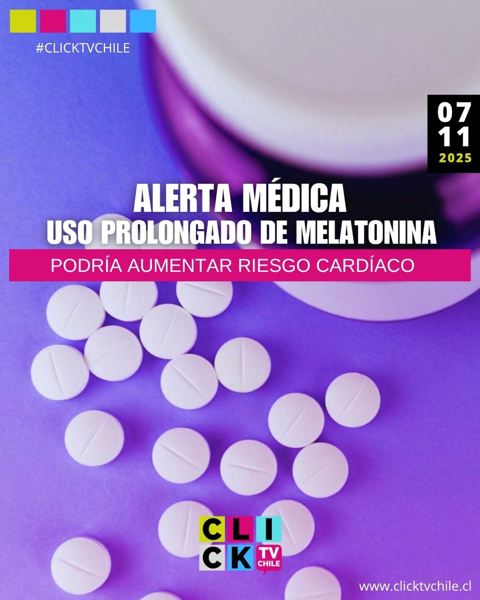 💊 Alerta médica: uso prolongado de melatonina podría aumentar riesgo cardíaco

Un estudio presentado por la Asociación Americana del Corazón (AHA) encendió las alarmas en la comunidad médica al revelar que el consumo prolongado de melatonina .