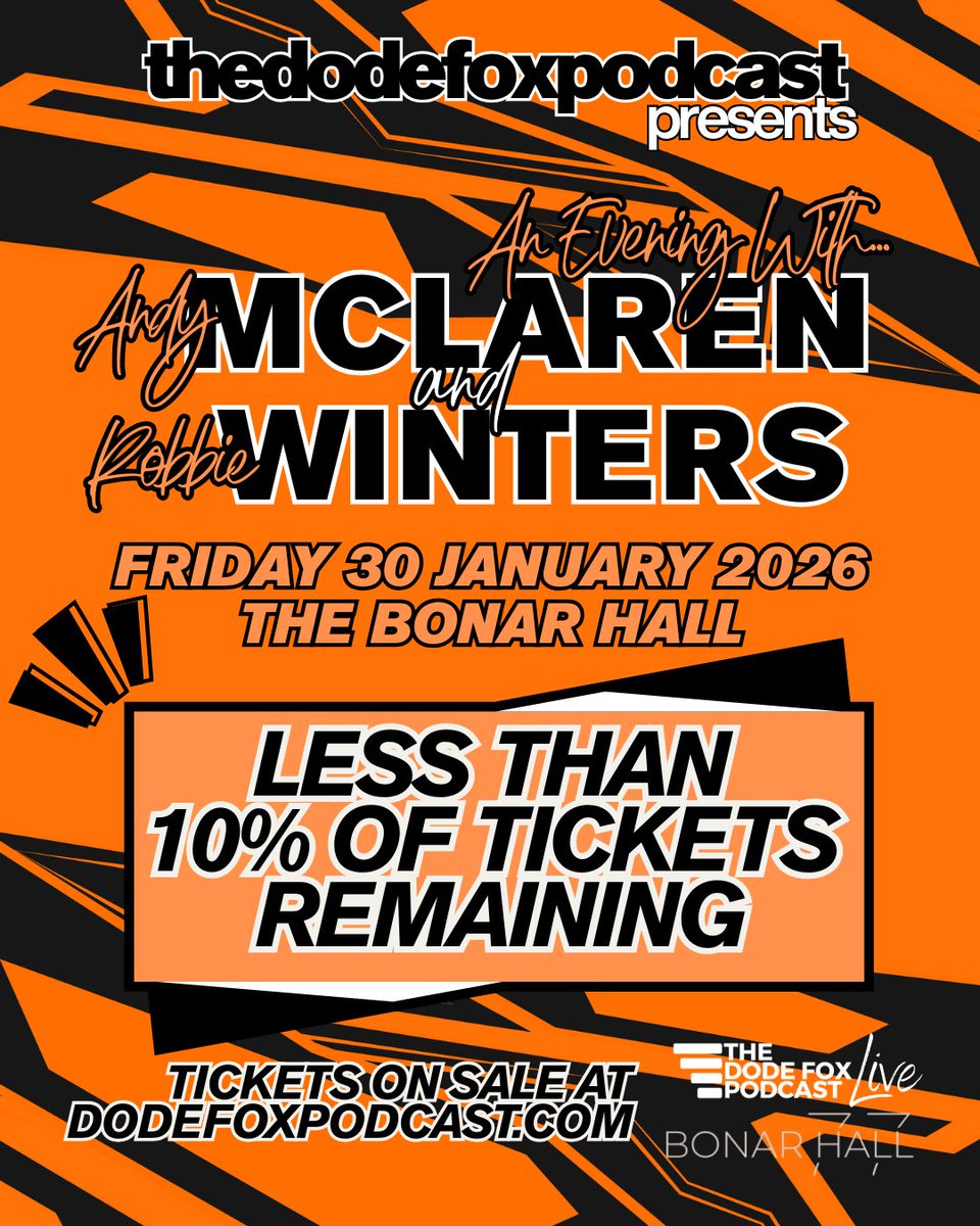 dodefoxpodcast's tweet image. If you’ve been waiting to grab your tickets - now’s the time to get them!

🎟️ Get yours here: dodefoxpodcast.com