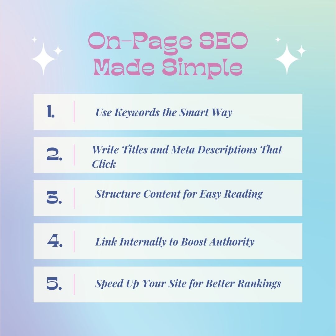 mdraihanmiaseo's tweet image. 🚀 On-Page SEO Made Simple
Stop overcomplicating SEO! Learn the simple tweaks to boost your rankings, get more traffic, and grow your site
like a pro. 🌐✨

Check My Fiverr Services:
fiverr.com/s/BRLemD7

#SEOHacks #OnPageSEO #WebsiteGrowth #DigitalMarketingTips