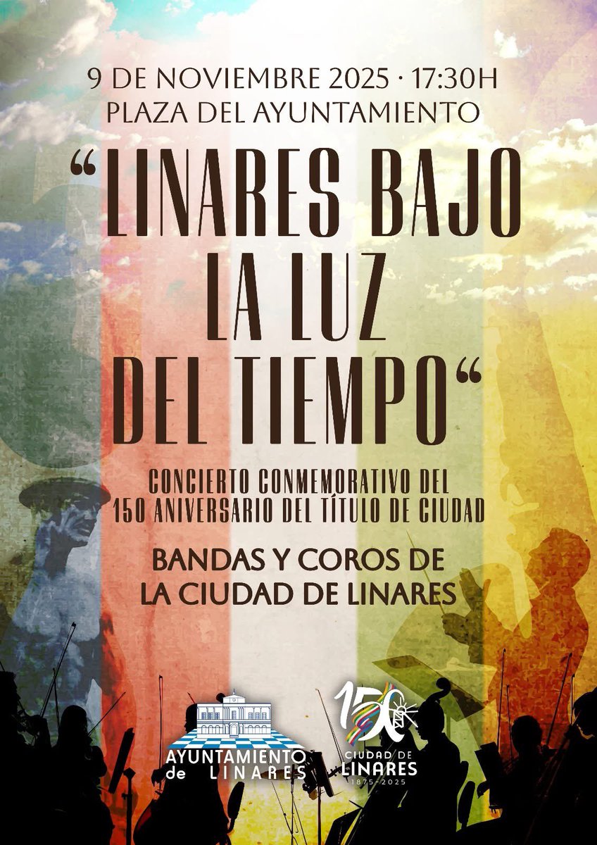 🎶 ¡LINARES, BAJO LA LUZ DEL TIEMPO! 🌟 300 músicos celebrando el 150 Aniversario de la Ciudad. ¡Puro Sentir Linarense!💙

Mil gracias a los más de 10 colectivos y al  <a href="/aytolinares/">Ayuntamiento de Linares</a> por la organización de este gran evento 💙