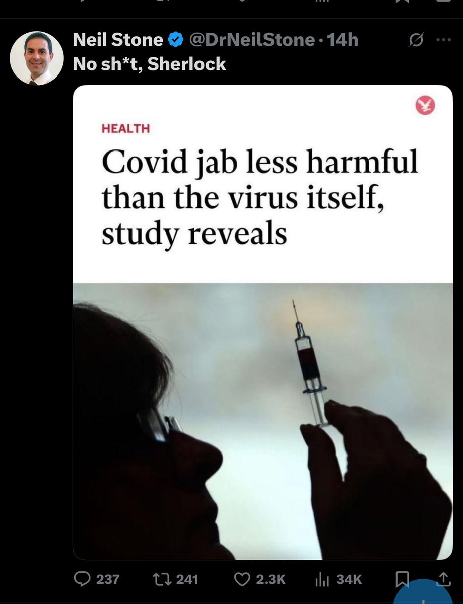 prof_squatch's tweet image. BREAKING: Neil Stone, dumber than a box of rocks. Next, at 10, Neil gets cucked by Pfizer.