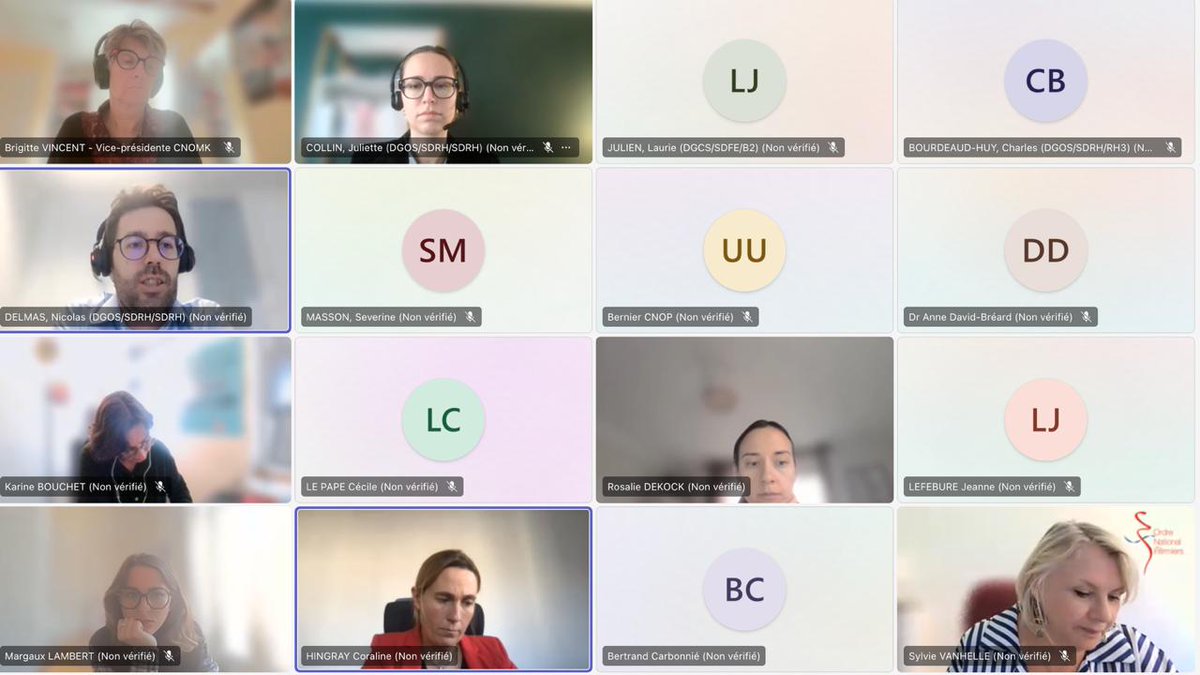 [Actualité de l'Ordre 📰]

<a href="/BVkine74/">Brigittevincent</a>, vice-présidente du <a href="/cnomk/">Ordre des masseurs-kinésithérapeutes</a>, représente le <a href="/cnomk/">Ordre des masseurs-kinésithérapeutes</a> à l’occasion du groupe de travail sur les VSS (Violences sexuelles et sexistes) organisé par <a href="/Sante_Gouv/">Ministère de la Santé</a>.

La réunion a permis de réaliser un point d’étape sur l’avancée des travaux avant leur