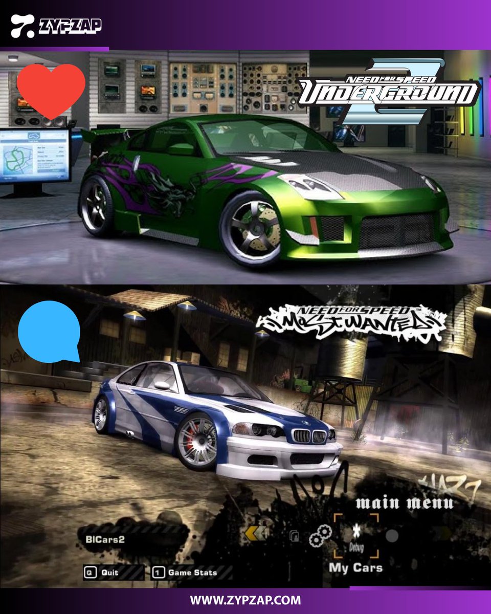 Underground 2 ❤️
Most Wanted 🗨️ 
🔥 That’s an impossible choice ! 😭

#NeedForSpeed #ImpossibleChoice #GamingCommunity #ContentCreators