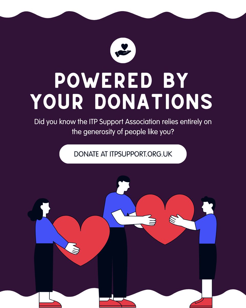 ITPSupportAssoc's tweet image. Your Donation: Powering the ITP Community💜

Did you know the ITP Support Association relies entirely on the generosity of people like you?

Every donation, large or small, helps us continue our mission to promote and improve the welfare of patients and families affected by…