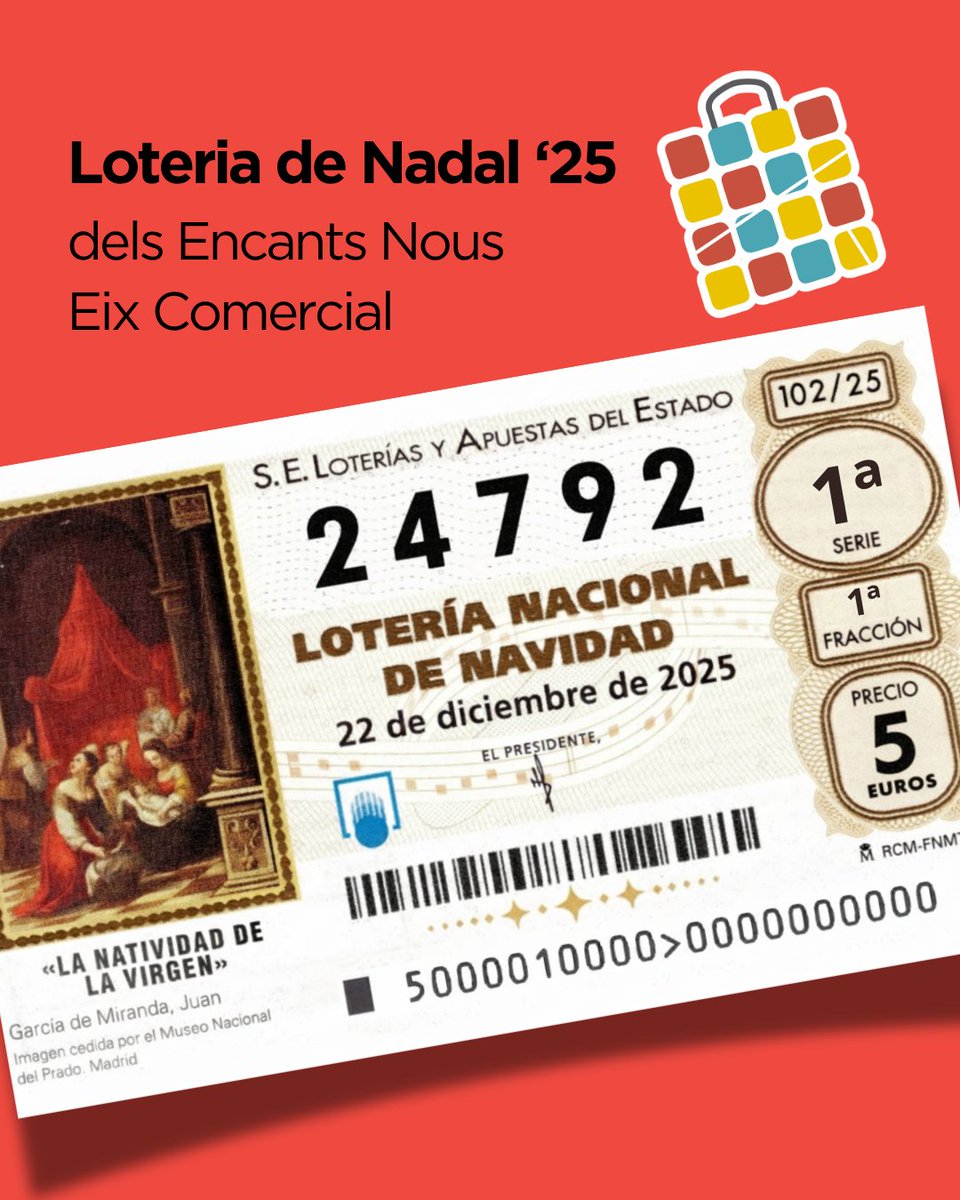 🎄✨ Ja tenim la Loteria de Nadal del barri!

Aquest any, més que mai, juguem plegats!
Compra la teva participació als comerços associats d’Encants Nous Eix Comercial i fes que la sort també es quedi al barri