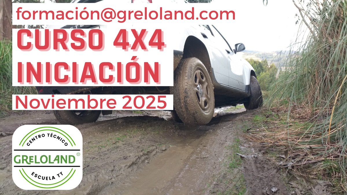 greloland.com/evento/6686/cu…
Ya puedes inscribirte en el útlimo curso 4x4 del año. Será el 15 de noviembre en A Coruña.