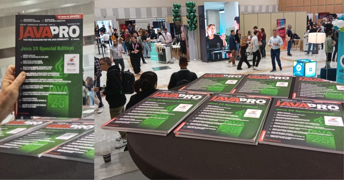 JAVAPROmagazin's tweet image. 🚨 It’s back in print! #JAVAPRO – #Java25 Special Edition has landed. Fresh from the press, express to #voxxeddaysthessaloniki.

Limited run. Packed with deep dives, expert voices &amp;amp; dev milestones.

Available now – exclusively at the conference.

Free PDF: javapro.io/2025/10/28/sta…