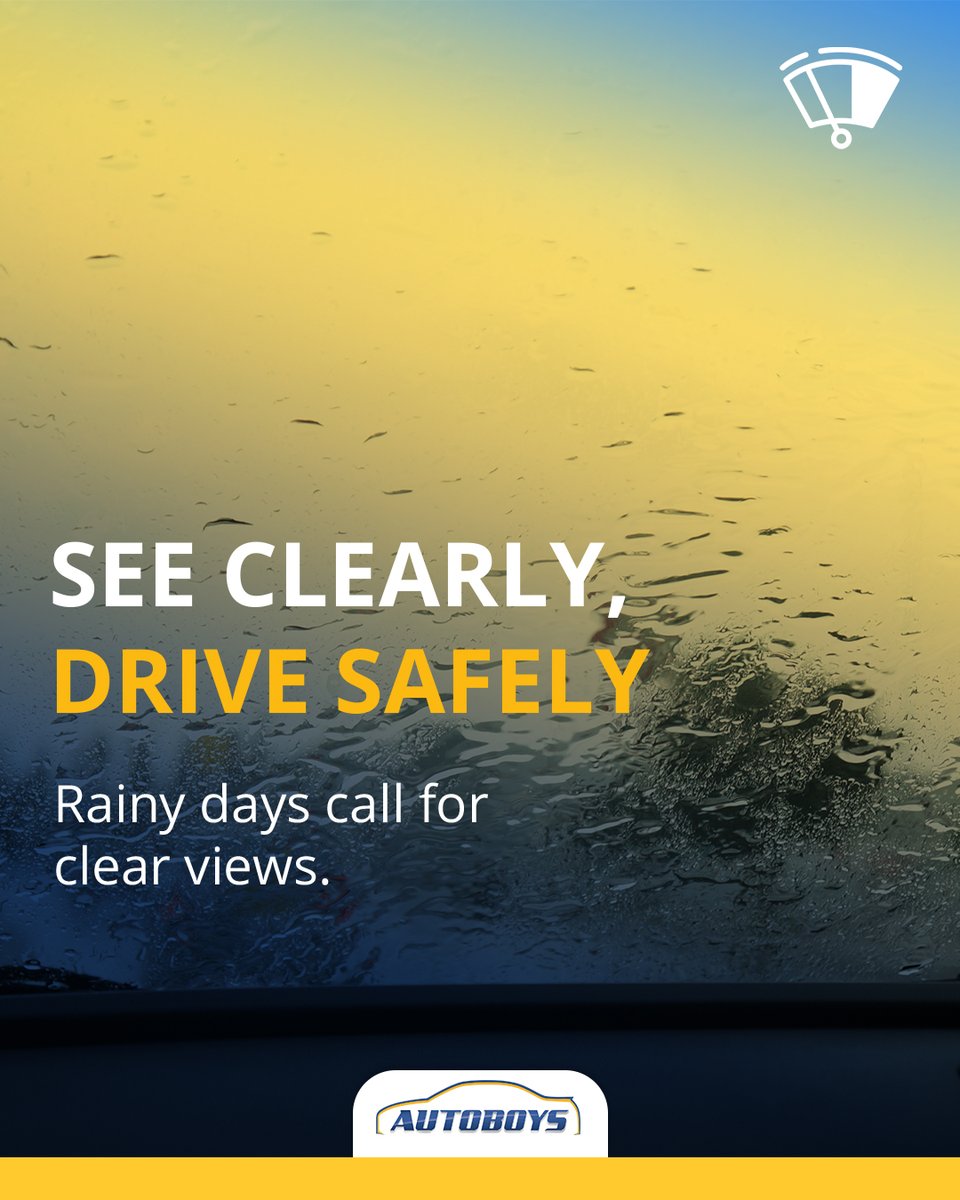 Hail, rain, and wind — is your windscreen ready? 🌧️ Don’t let a crack or leak spoil your view. Stop by your nearest Autoboys for a quick check and drive safely this rainy season! 🚘