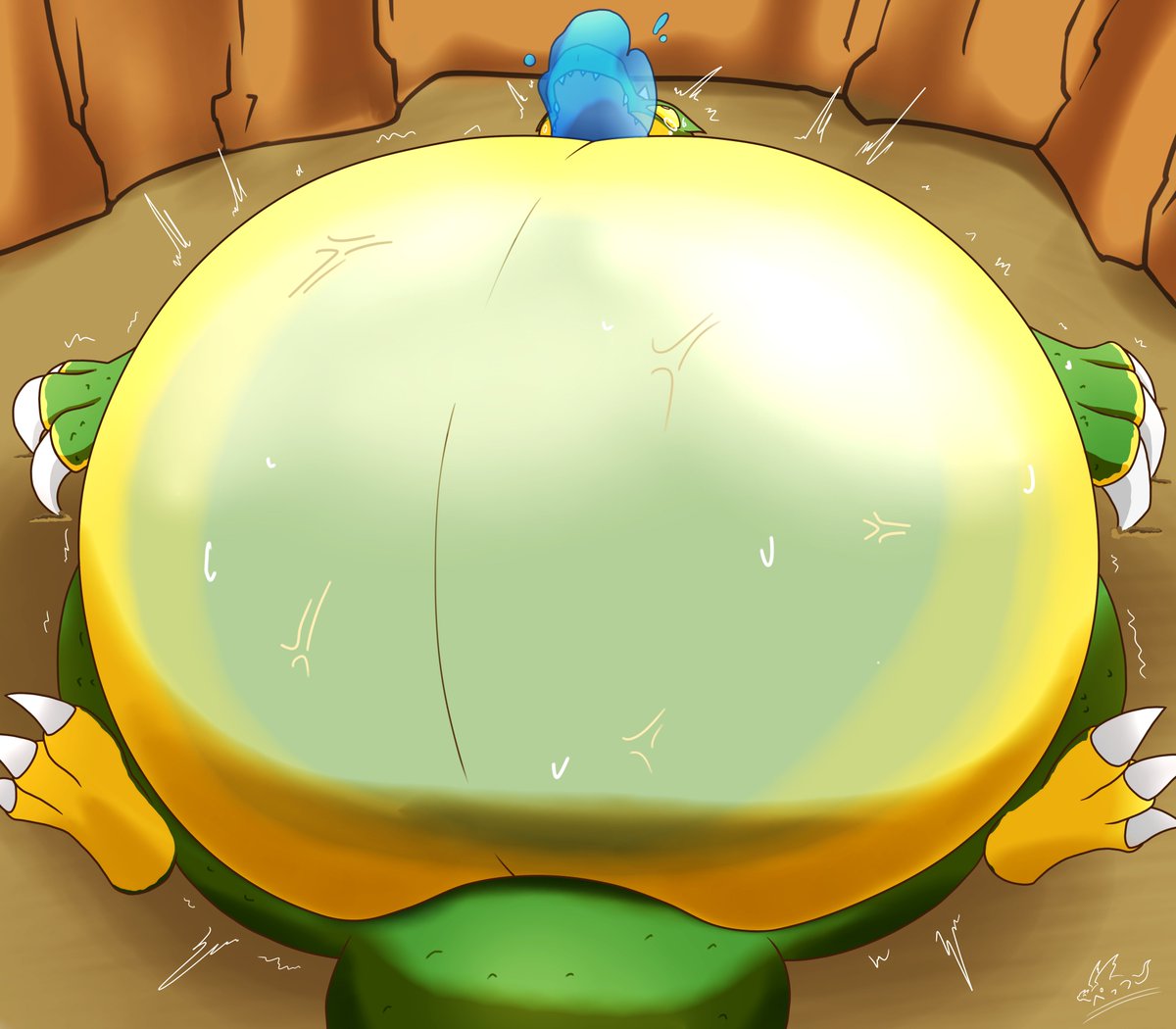 いいおなかの日絵描いてないのでブルスカにあげてたギガドラたんおいとこう。。。