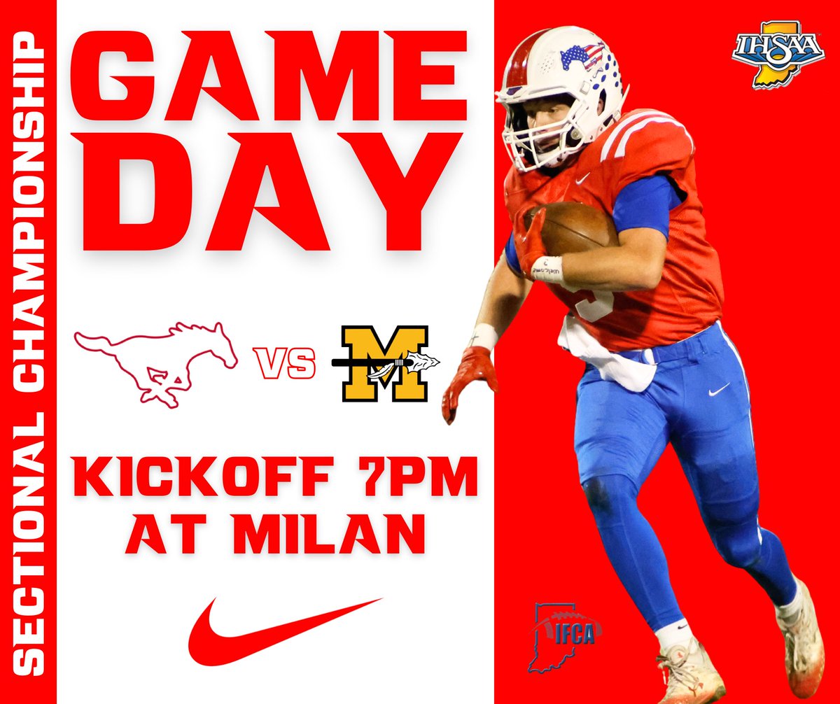 It’s game day!!! The Chargers travel to Milan tonight to take on the Indians in the sectional championship.  Hope to see you there!