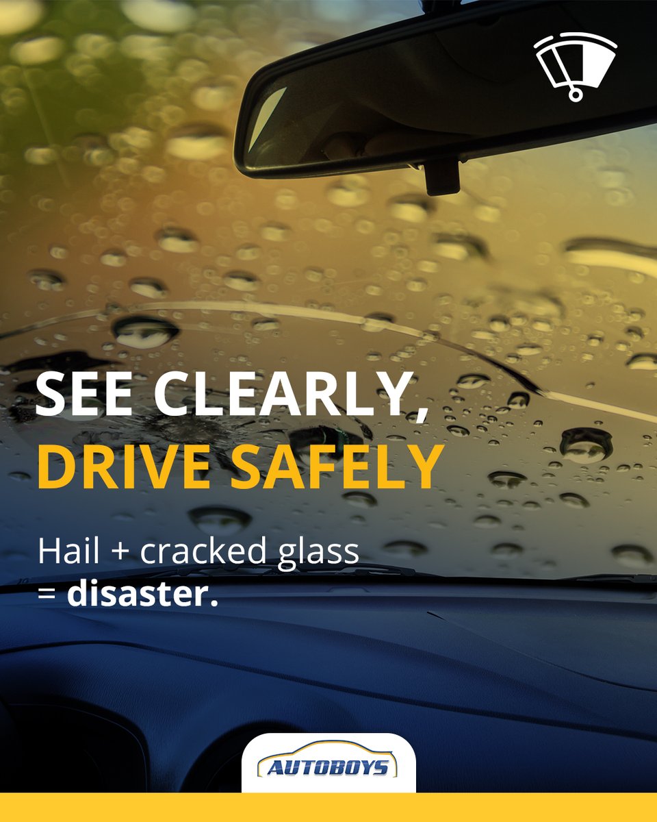 A small crack today can be a big problem tomorrow, especially during the hail/rain season. ⚡
Let us repair or replace your windscreen before it gets worse!

Hit the link and find your nearest Autoboys.
autoboys.co.za

#Autoboys #HailSeason #EyesOnTheSkies
